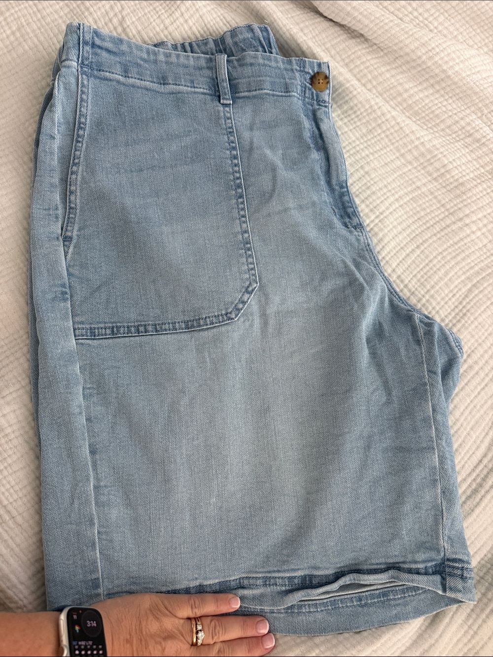 J. Jill Light Blue Denim Jean Shorts